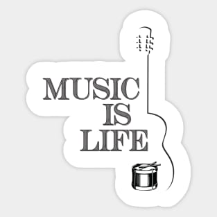 Music is life Sticker